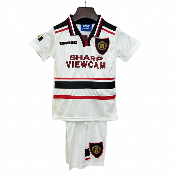 T-shirt et short Rétro Manchester United pour Enfant Away 97/98