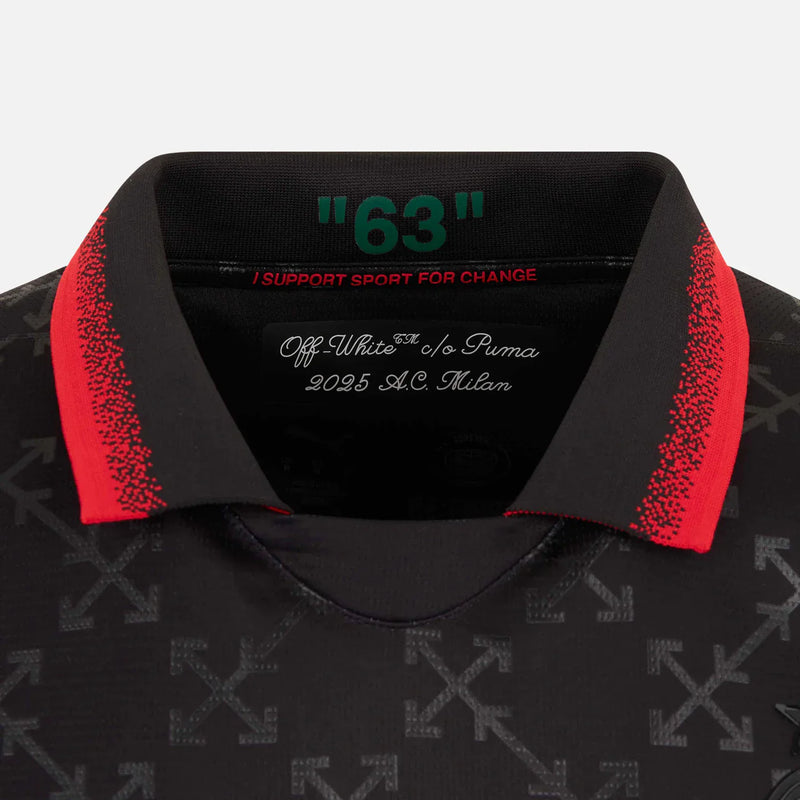 Maillot BLACK PUMA X AC MILAN X OFF-WHITE 24/25