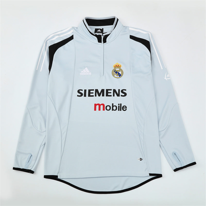 Maillot d'entraînement rétro à manches longues Real Madrid 04/05