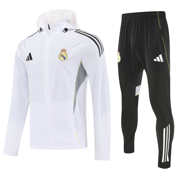 Ensemble de survêtement de football imperméable Real Madrid 25/26