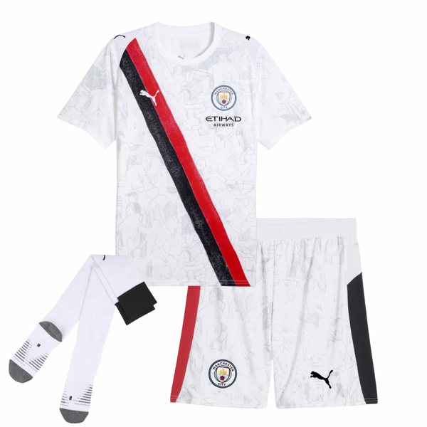 T-shirt et short Manchester City pour Enfant KidSuper 25/26 - Avec des chaussettes