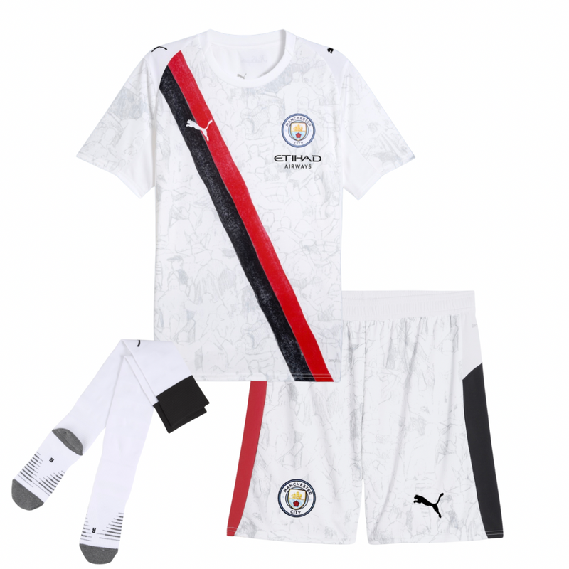 T-shirt et short Manchester City pour Enfant KidSuper 25/26 - Avec des chaussettes