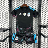 T-shirt et Short pour Enfant Argentina gardien de but 26/27 - AVEC PATCH CHAMPION DE LA COUPE DU MONDE