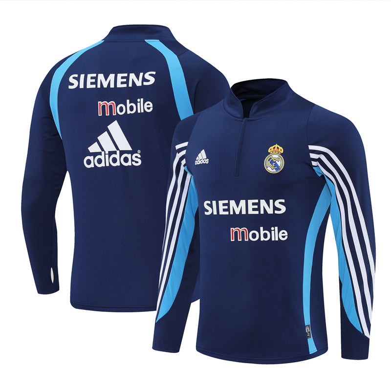 Maillot d'entraînement rétro à manches longues Real Madrid 03/04