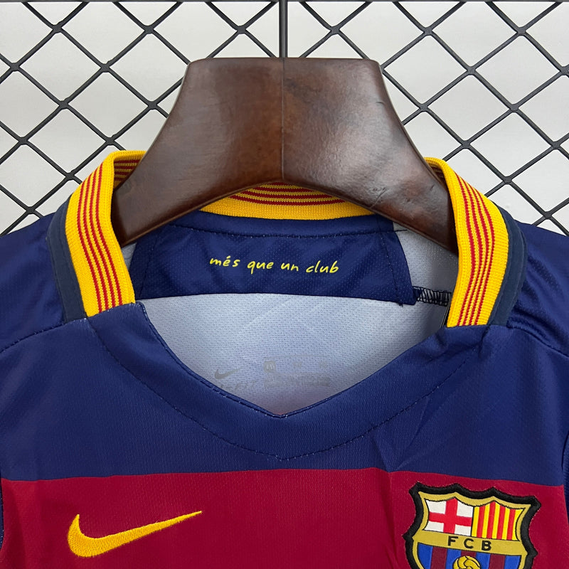 T-shirt et Short Enfant Retro FC Barcelona Home 15/16