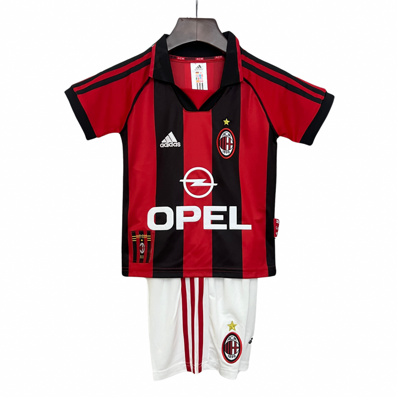 T-shirt et Short pour Enfant AC MILAN Home Rétro 98/99