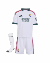 T-shirt et short Real Madrid Home 26/27 Enfant - Avec Chaussettes