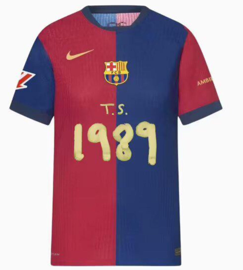 Maillot FC BARCELONA x Taylor Swift Version Joueur 24/25 - Édition Limitée - Patch Laliga