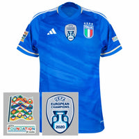 Maillot Italie Home 2023-2024 incl. Ensemble de patchs de la Ligue des Nations