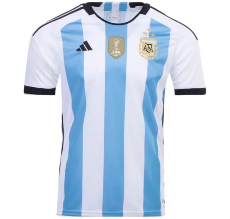 MAILLOT ARGENTINE Home - 3 ÉTOILES - 22/23 - AVEC PATCH CHAMPION DE LA COUPE DU MONDE