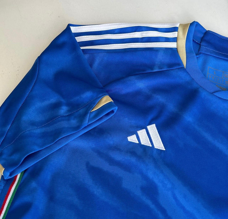 Maillot Italie Home 2023-2024 incl. Ensemble de patchs de la Ligue des Nations