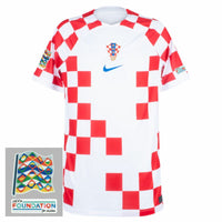 Maillot Home Croatie 2022-2023 incl. Patchs de la Ligue des Nations et de la Fondation