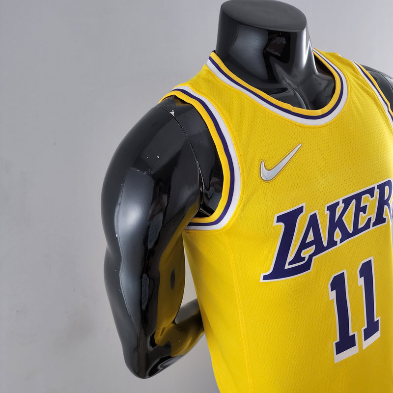 Maillot NBA jaune des Los Angeles Lakers